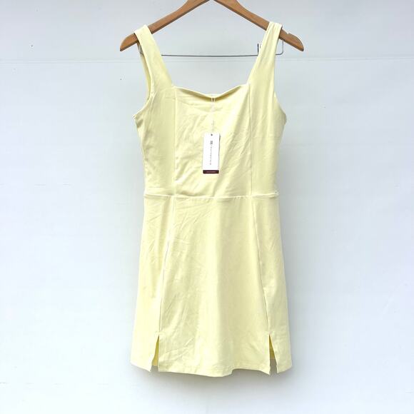 New Travis Mathew Movement Sleeveless Tennis Dress Morning Ray Yellow Medium - Picture 3 of 13